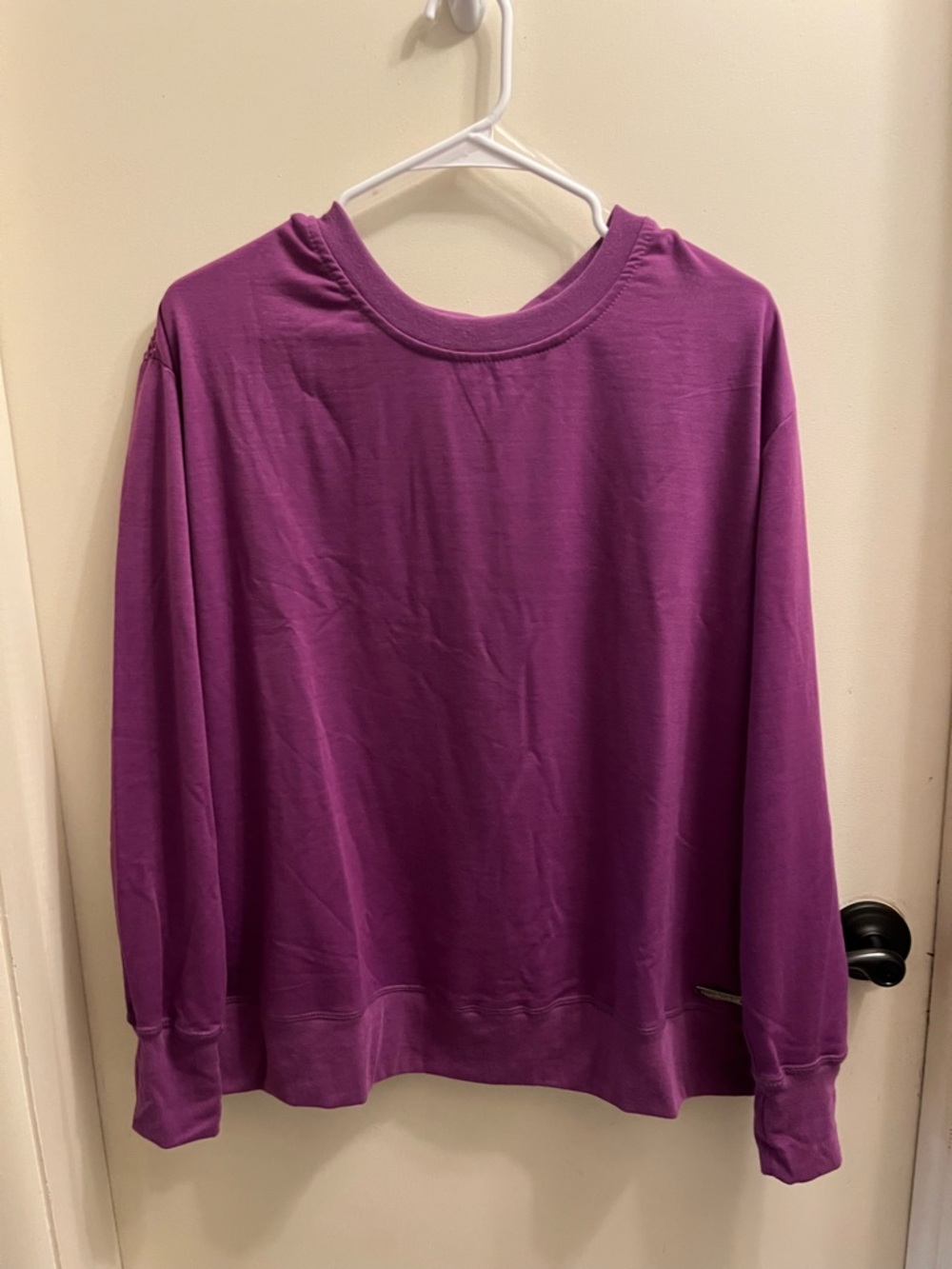 Nine West Magenta Crewneck Sweatshirt